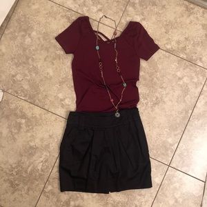 BCBGeneration Pleated Mini Skirt with pockets